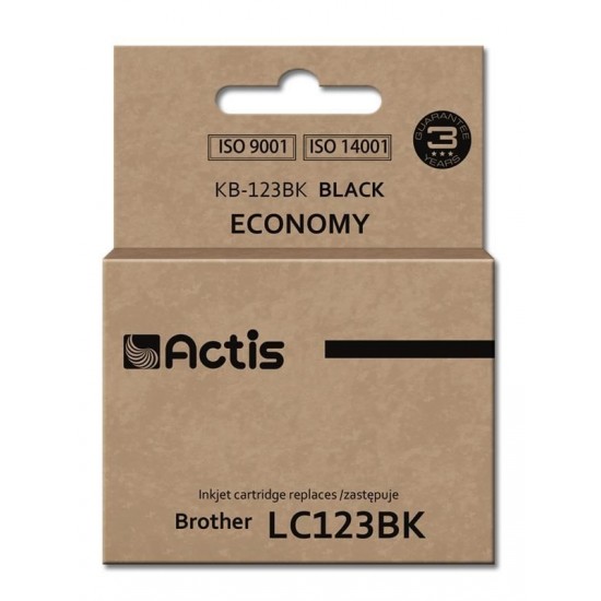 Actis KB-123Bk ink (replacement for Brother LC123BK/LC121BK; Standard; 10 ml; black)