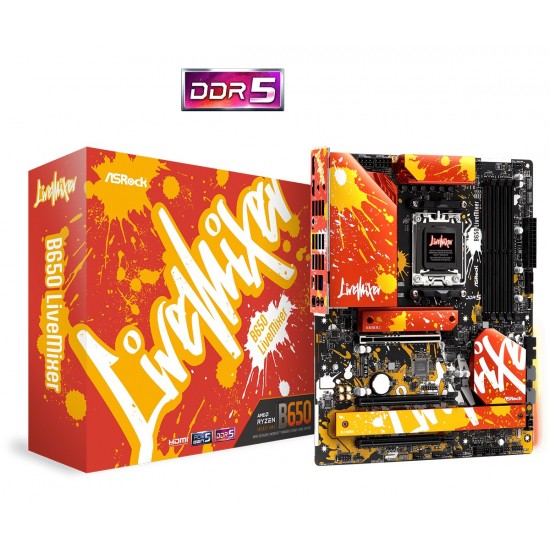 Asrock B650 LiveMixer AMD B650 Socket AM5 ATX