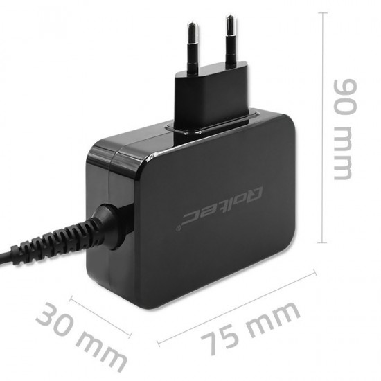 Qoltec 52385 GaN POWER PRO charger | 1xUSB-C | 45W | 5-20V | 2.25-3A | Black