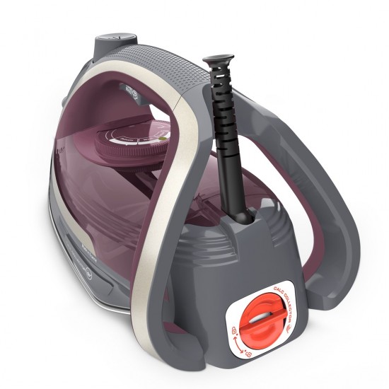 Tefal Ultragliss Anti-Calc Plus FV6840 Steam iron 2800 W Purple, Silver