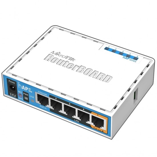 Mikrotik HAP ac lite 733 Mbit/s White Power over Ethernet (PoE)