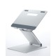 POUT Eyes3 Lift - Aluminium telescopic laptop stand, silver grey