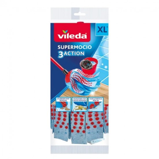 Mop Vileda 3Action Velour XL