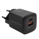 Qoltec 50764 mobile device charger Laptop, Portable gaming console, Power bank, Smartphone, Smartwatch, Tablet Black AC Fast charging Indoor