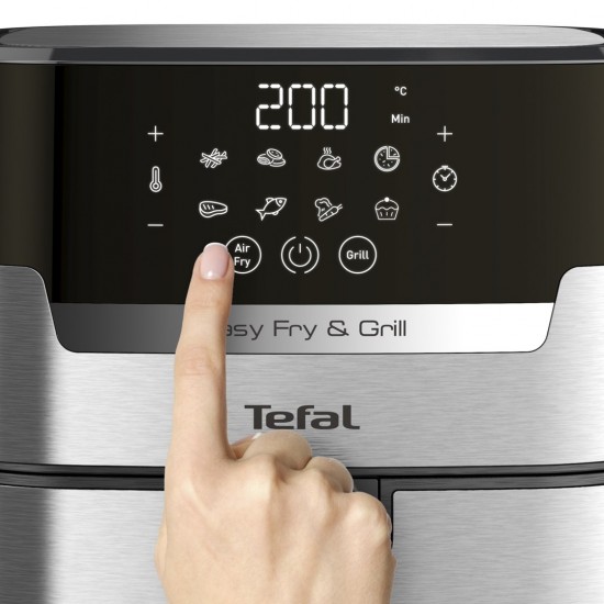 Tefal Easy Fry & Grill EY505D Single 4.2 L Stand-alone 1550 W Hot air fryer Stainless steel