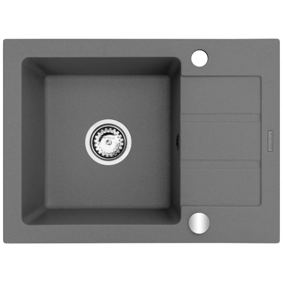 Single-bowl sink with draining board Maidsinks Promo 62x44 1B 1D