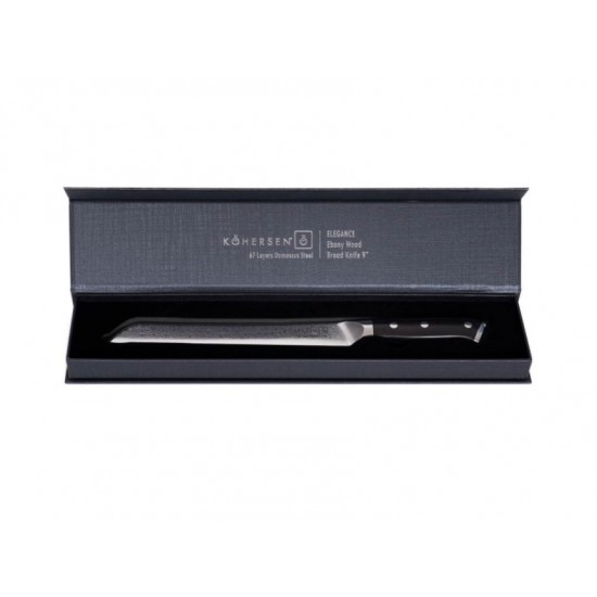 Kohersen Elegance Ebony Wood bread knife 22.9 cm