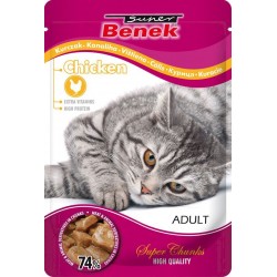 SUPER BENEK Chicken in sauce - wet cat food - 100 g