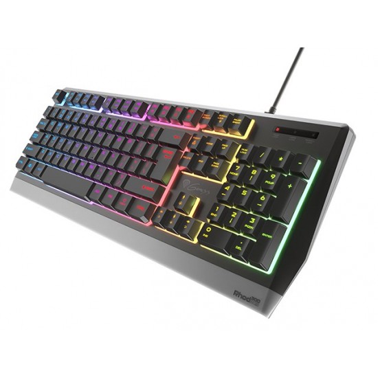 Natec GENESIS Rhod 300 RGB US Gaming keyboard USB Black