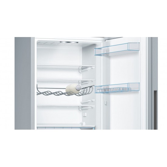 Bosch Serie 4 KGV33VLEA fridge-freezer Freestanding 289 L E Stainless steel