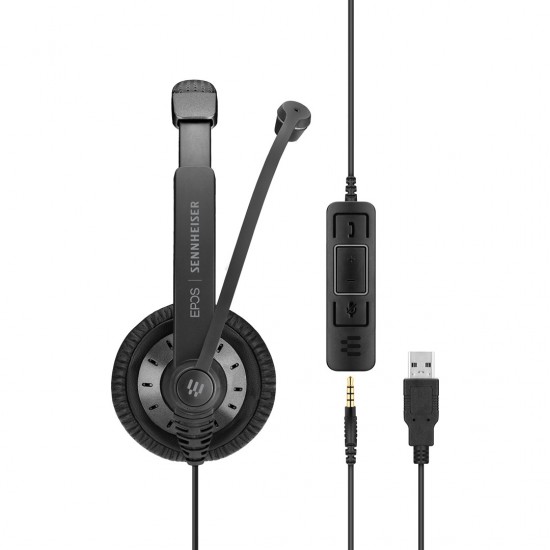 EPOS | SENNHEISER IMPACT SC 75 USB MS Headset Wired Headband Connectivity/Music USB Type-A Black