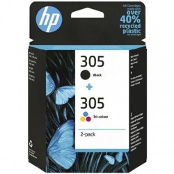 HP 305 2-Pack Tri-color/Black Original Ink Cartridge