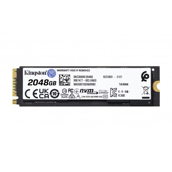 Kingston Technology 2048G KC3000 M.2 2280 NVMe SSD