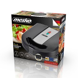 Mesko MS 3045 sandwich maker 1000 W Black