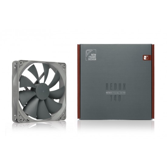 Noctua NF-P14S REDUX-1200 PWM computer cooling system Computer case Fan 14 cm Grey