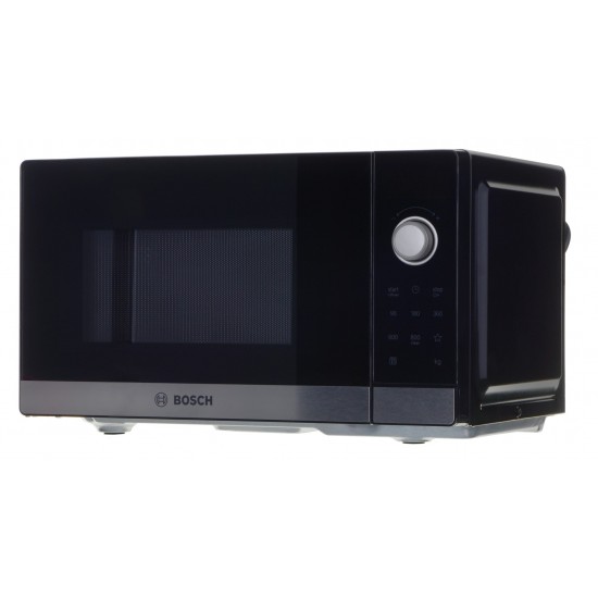 Bosch Serie 2 FFL023MS2 microwave Countertop Solo microwave 20 L 800 W Black, Stainless steel