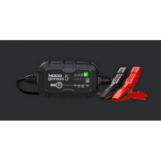 NOCO GENIUS5 5A Battery charger for 6V/12V batteries with maintenance and desulphurisation function