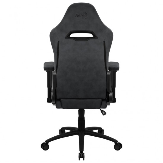 Aerocool ROYALSLATEGR Premium Ergonomic Gaming Chair Legrests Aerosuede Technology Grey