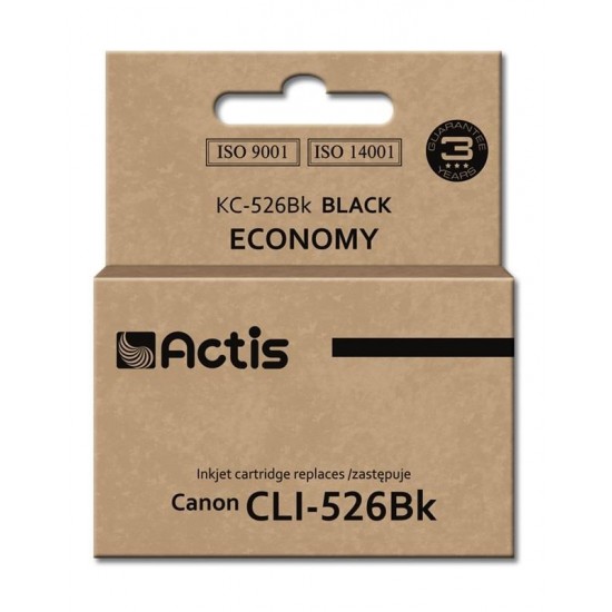 Actis KC-526Bk Ink Cartridge (replacement for Canon CLI-526BK; Standard; 10 ml; black)