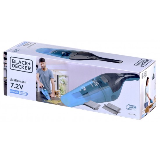 Black & Decker WDC215WA handheld vacuum Blue, Titanium Bagless