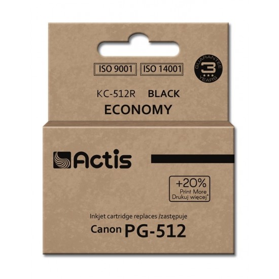 Actis KC-512R ink (replacement for Canon PG-512; Standard; 15 ml; black)