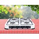 PROMIS KG400 Four-burner gas stove silver