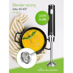 Adler AD 4617 blender Immersion blender Black,Silver 350 W