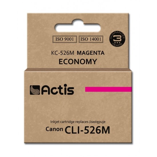 Actis KC-526M Ink Cartridge (replacement for Canon CLI-526M; Standard; 10 ml; magenta)