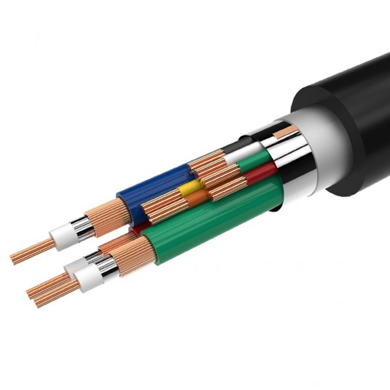 V7 Black Video Cable VGA Male to VGA Male 2m 6.6ft