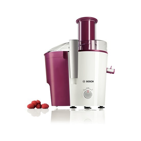 Bosch MES25C0 juice maker Centrifugal juicer 700 W Cherry (fruit), Transparent, White