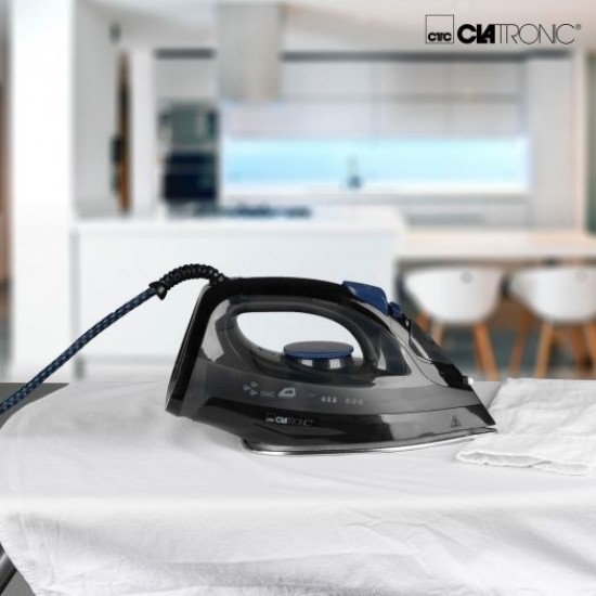 Clatronic DB 3703 iron Dry & Steam iron Stainless Steel soleplate 1800 W Black, Grey