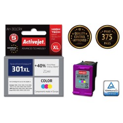 Activejet AH-301CRX Ink (HP 301XL CH564EE compatible; Premium; 21 ml; color)