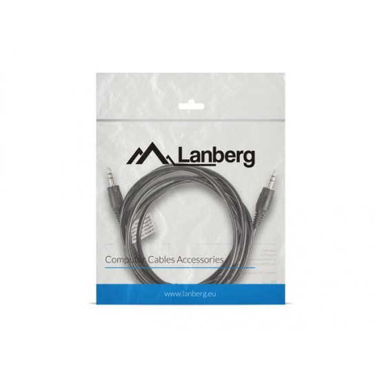 Lanberg CA-MJMJ-10CC-0020-BK audio cable 2 m 3.5mm Black