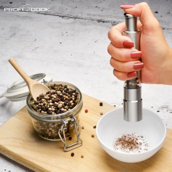 ProfiCook PC-PSM 1160 Salt & pepper grinder set Stainless steel, Transparent