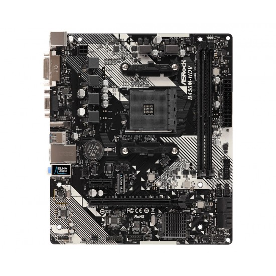 Asrock B450M-HDV R4.0 AMD B450 Socket AM4 micro ATX