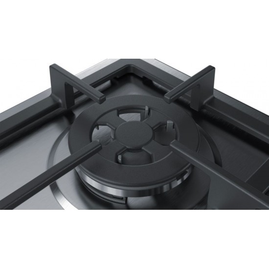 Bosch Serie 4 PGH6B5B90 hob Stainless steel Built-in Gas 4 zone(s)