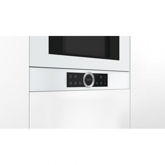 Bosch Serie 8 BFR634GW1 microwave Built-in Solo microwave 21 L 900 W White