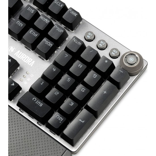 iBox Aurora K-3 keyboard USB QWERTY Silver