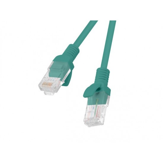 Patchcord UTP Lanberg PCU5-10CC-0500-G (RJ45 - RJ45 ; 5m; U/UTP; 5e; green color)