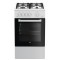 Beko FSG52020FW cooker Freestanding cooker Gas Black, White