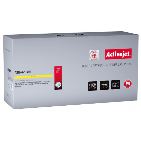 Activejet ATB-423YN toner (replacement for Brother TN-423Y; Supreme; 4000 pages; yellow)