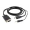 Gembird A-HDMI-VGA-03-10 video cable adapter 3 m HDMI + 3.5mm VGA (D-Sub) Black