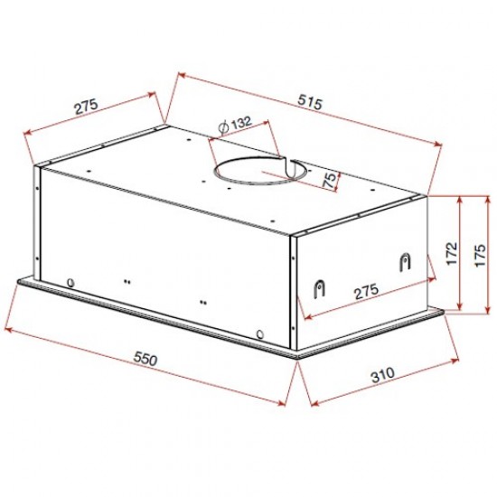 Teka GFG 2 388 m3/h Under-cupboard Black