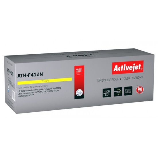 Activejet ATH-F412N toner (replacement for HP 410A CF412A; Supreme; 2300 pages; yellow)