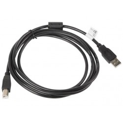 Lanberg CA-USBA-11CC-0018-BK USB cable 1.8 m USB 2.0 USB B Black