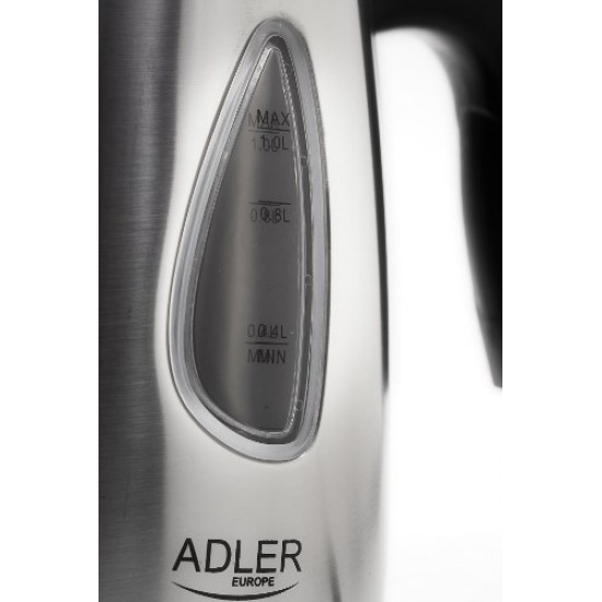 Adler AD 1203 electric kettle 1 L Silver 1630 W