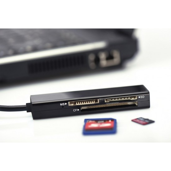 Ednet 85241 card reader USB 2.0 Black