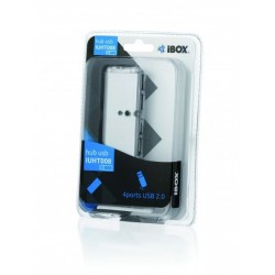 iBox IUHT008C interface hub USB 2.0 480 Mbit/s Black