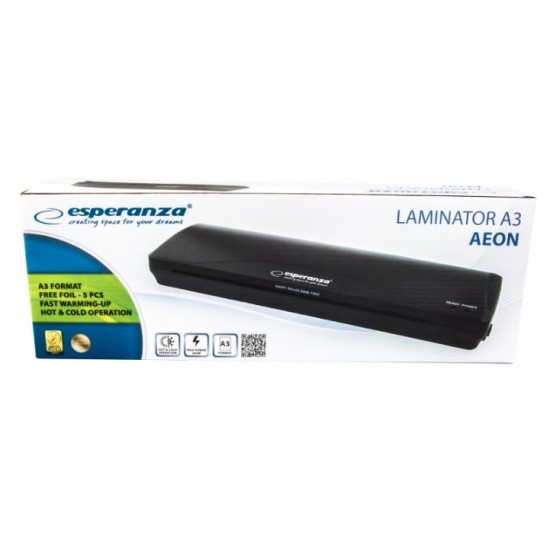 Esperanza EFL003 laminator Cold/hot laminator 250 mm/min Black