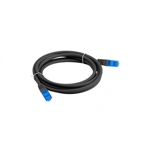 LANBERG PATCHCORD S/FTP CAT.6A 3M BLACK LSZH